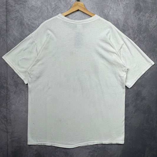 90s White Super Bowl XXXII Denver Broncos Shirt 4206