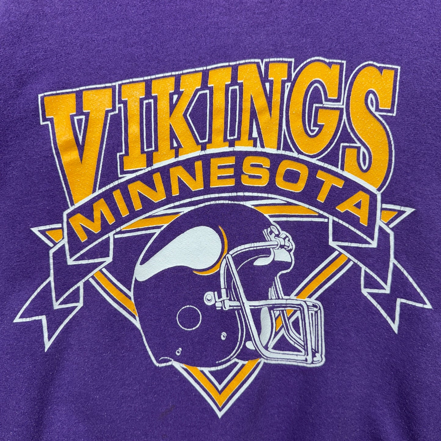 90s Purple Minnesota Vikings Crewneck Sweatshirt 4136