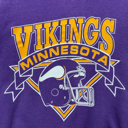 90s Purple Minnesota Vikings Crewneck Sweatshirt 4136