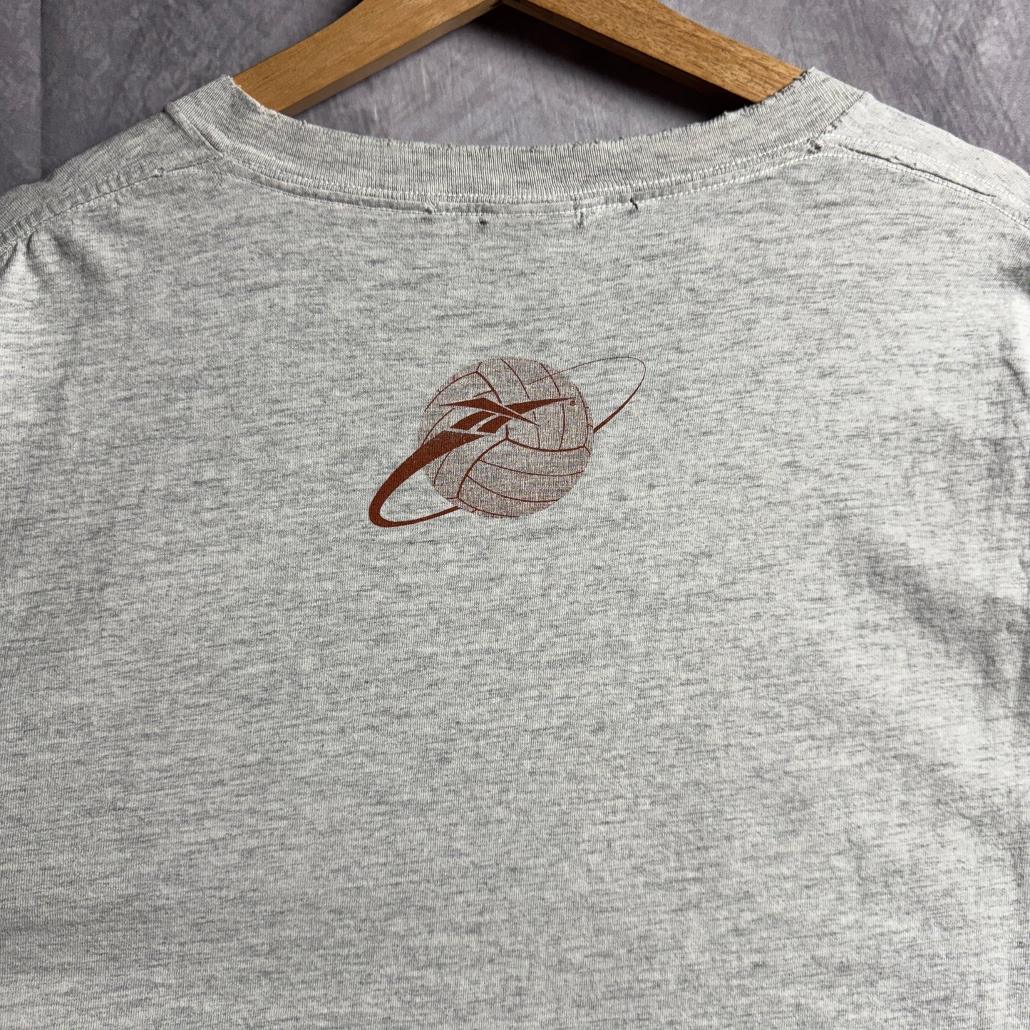90s Grey Texas Longhorns Reebok Volleyball Shirt 4536