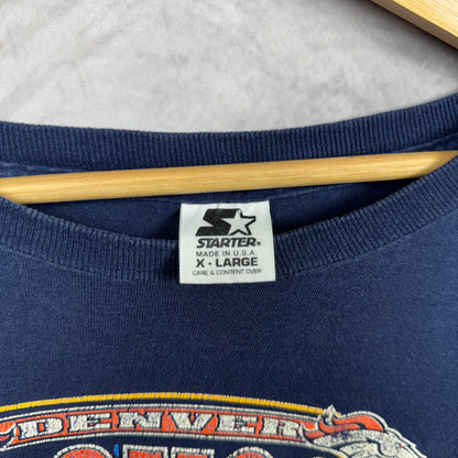 1997 Blue Denver Broncos Super Bowl XXXII Shirt 4218