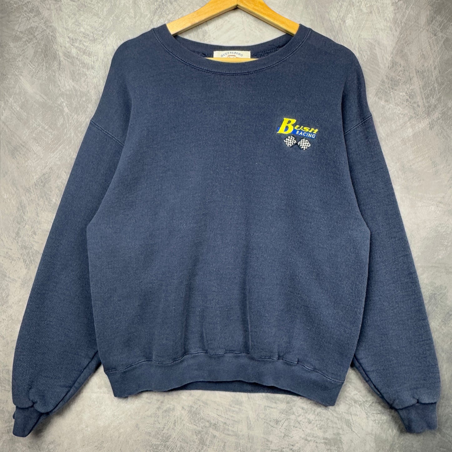 90s Blue Bush Racing Crewneck Sweatshirt 3994