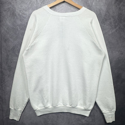 1987 White New York Giants Crewneck Sweatshirt 4111