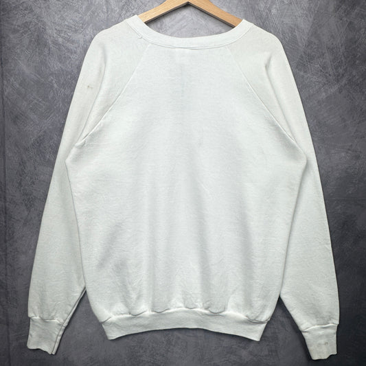 1987 White New York Giants Crewneck Sweatshirt 4111