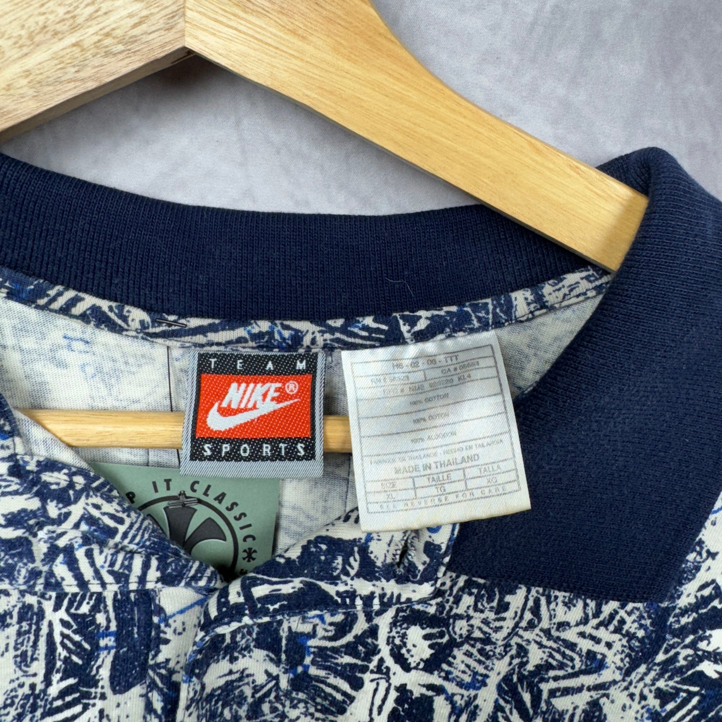 90s Blue and White Dallas Cowboys Nike Shirt 4235