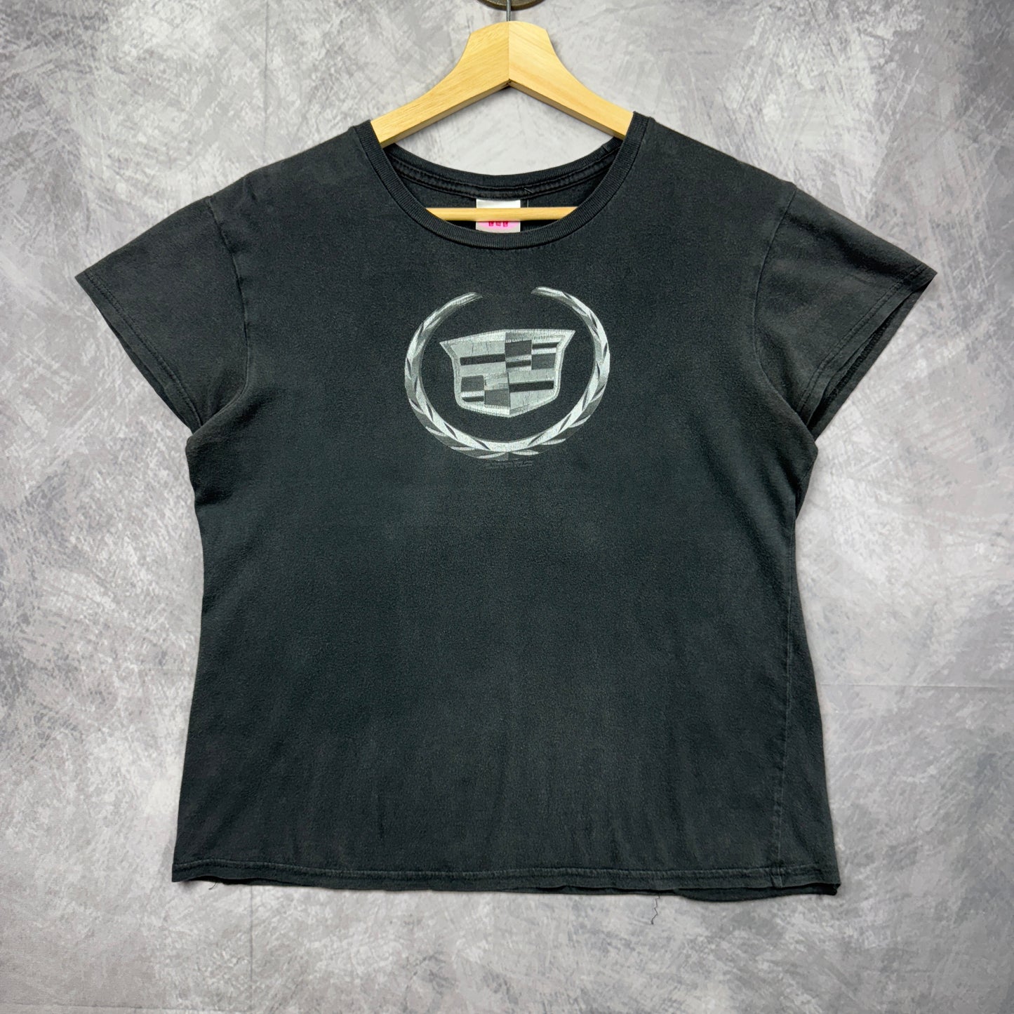 00s Black Cadillac Baby Tee 3871