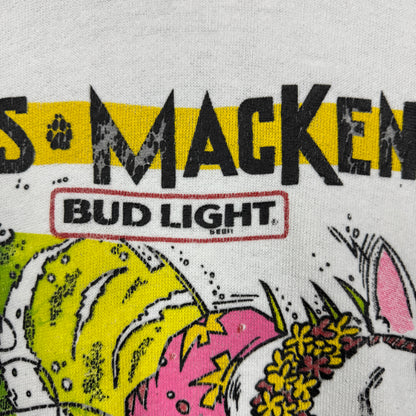 80s White Bud Light Spuds Mackenzie Party Animal Graphic Crewneck Sweatshirt M 0062