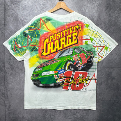 00s White Bobby Labonte Nascar Shirt 3909