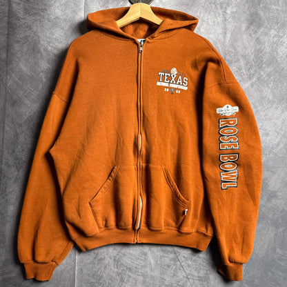 2006 Orange Texas Longhorns Rose Bowl Zip Up Hoodie 4418