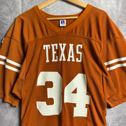 90s Orange Texas Longhorns Russell Ricky Williams #34 Jersey 4615