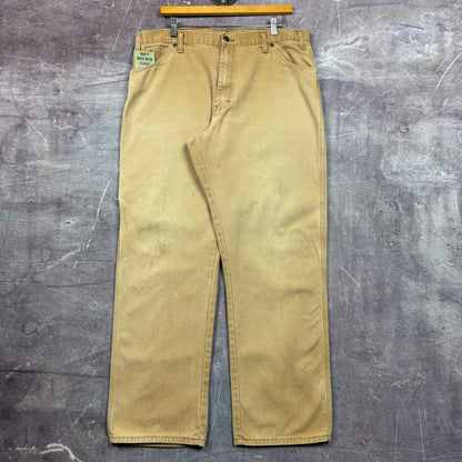 Early 00s Tan Brown Dickies Carpenter Work Pants 36x30.5 2147