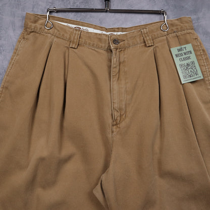 90s Tan Gap Pleated Chino Shorts 5179