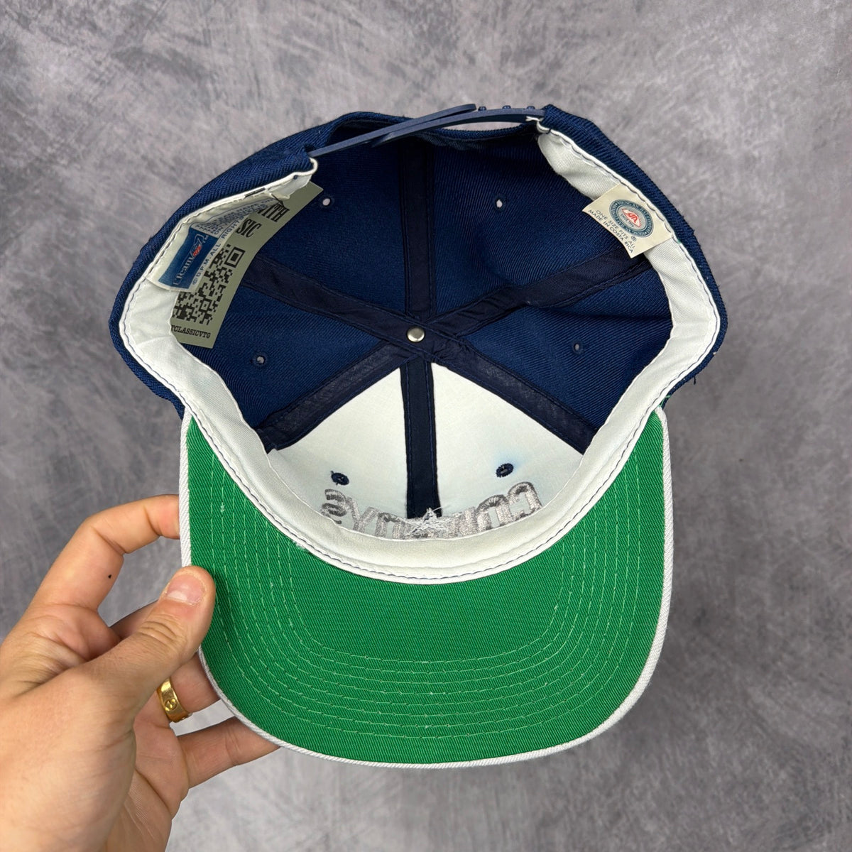 90s Navy Blue Dallas Cowboys Snapback Hat 6868