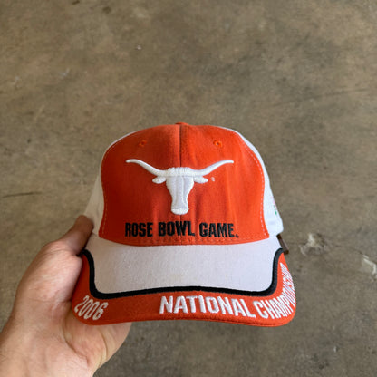 2006 Orange Texas Longhorns Rose Bowl National Championship Hat 5794