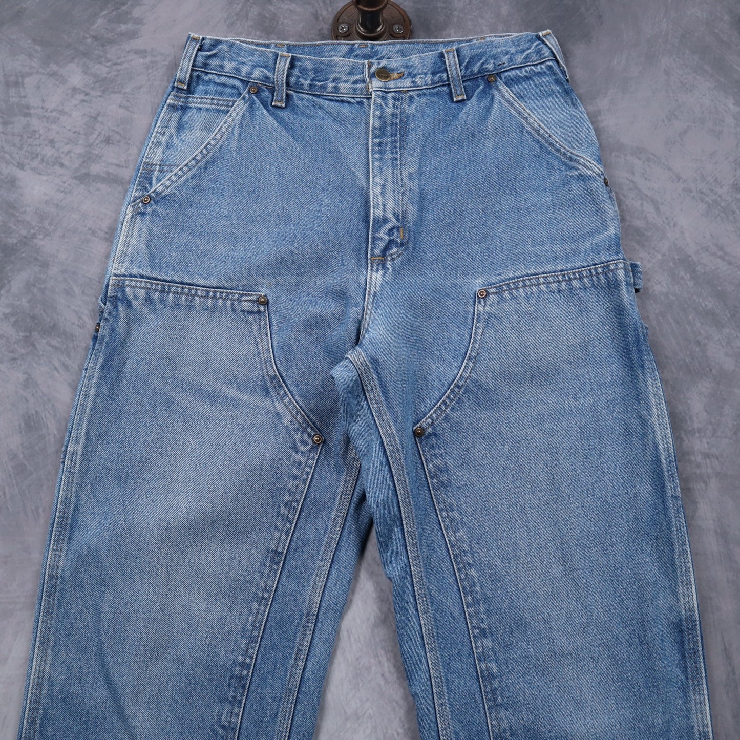Y2K Light Wash Carhartt Double Knee Dungaree Fit Jeans 5051