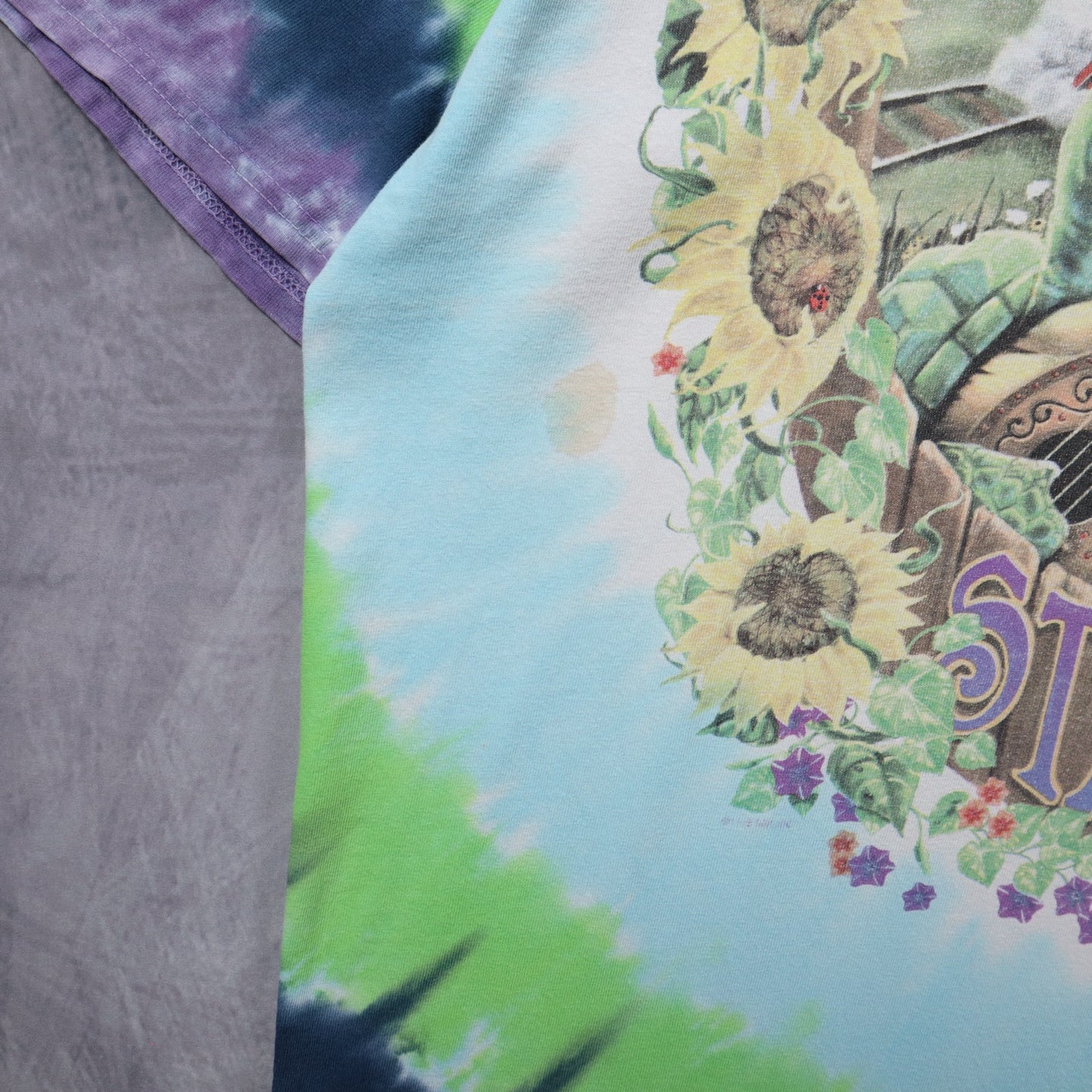 90s Tie Dye Grateful Dead Terrapin Station Liquid Blue Shirt 5448