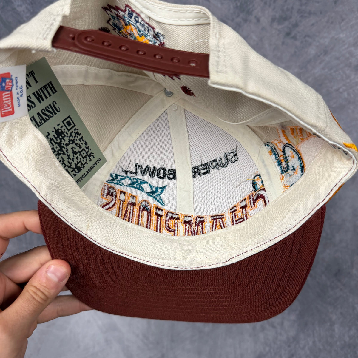 1996 Cream Dallas Cowboys Super Bowl XXX Champions Snapback Hat 6878