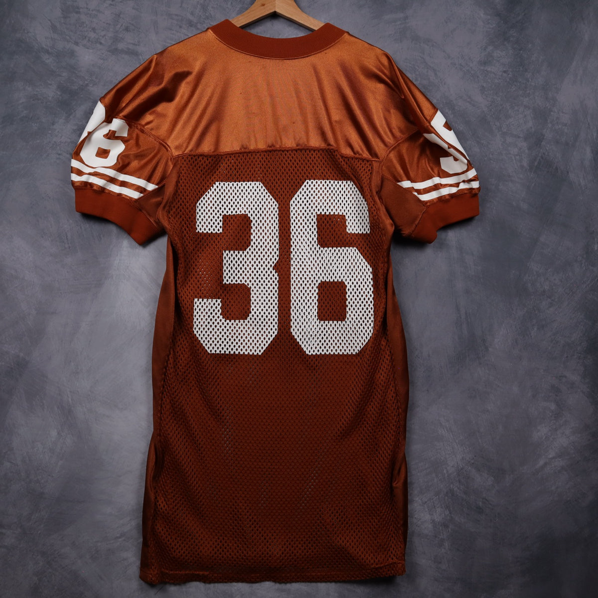 90s Burnt Orange Texas Longhorns Reebok #36 Football Jersey 5878