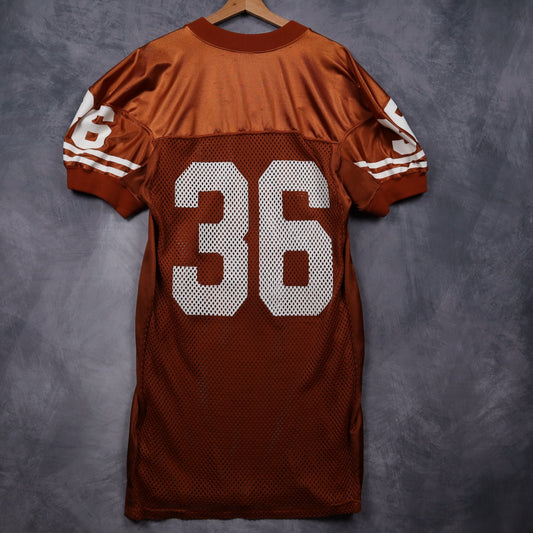 90s Burnt Orange Texas Longhorns Reebok #36 Football Jersey 5878