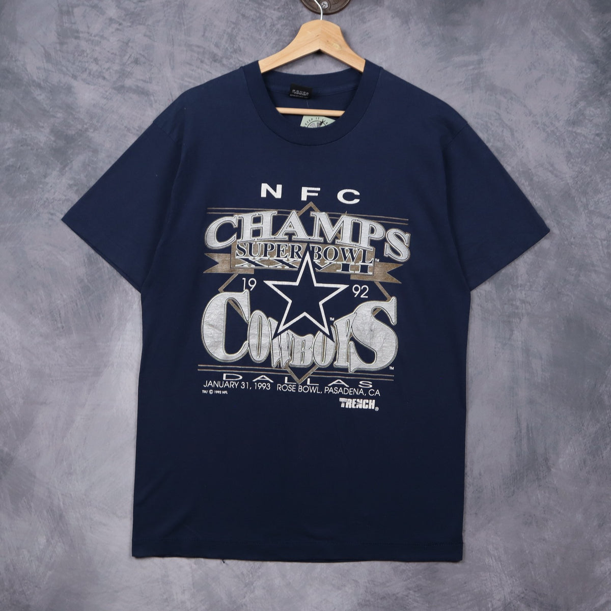 1993 Navy Blue Dallas Cowboys NFC Champs Shirt 6628