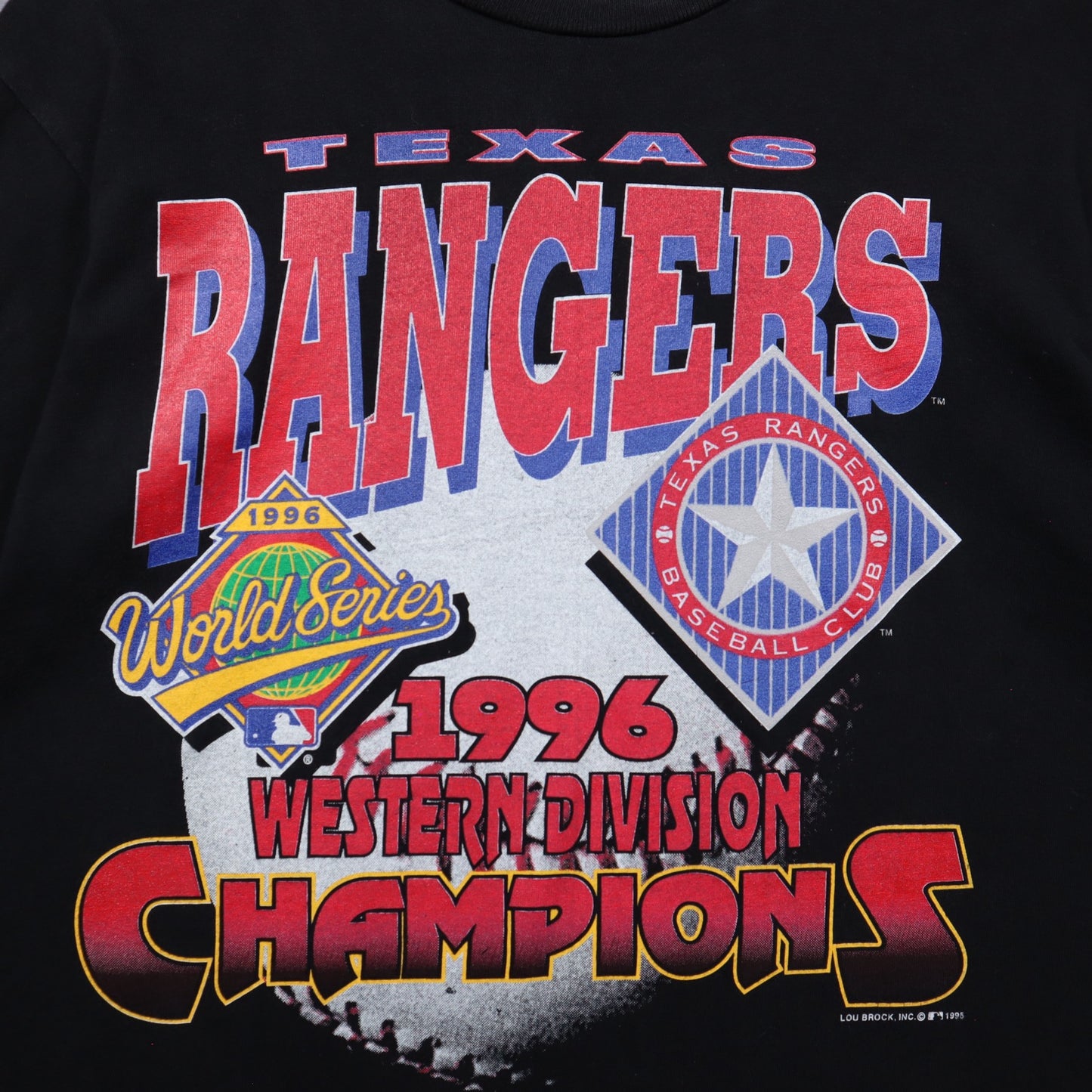 1996 Black Texas Rangers Western Division Champions Shirt 5588
