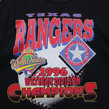 1996 Black Texas Rangers Western Division Champions Shirt 5588