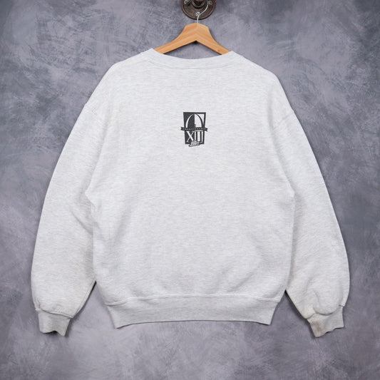 1996 Grey Texas Longhorns Inaugural Champs Crewneck Sweatshirt 5656