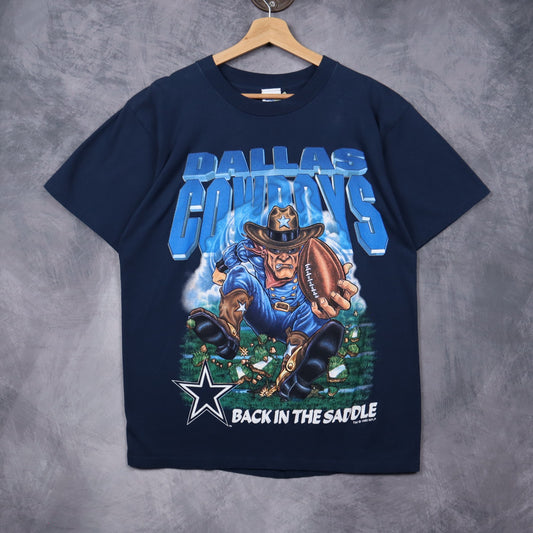 1993 Navy Blue Dallas Cowboys Back In The Saddle Shirt 6655