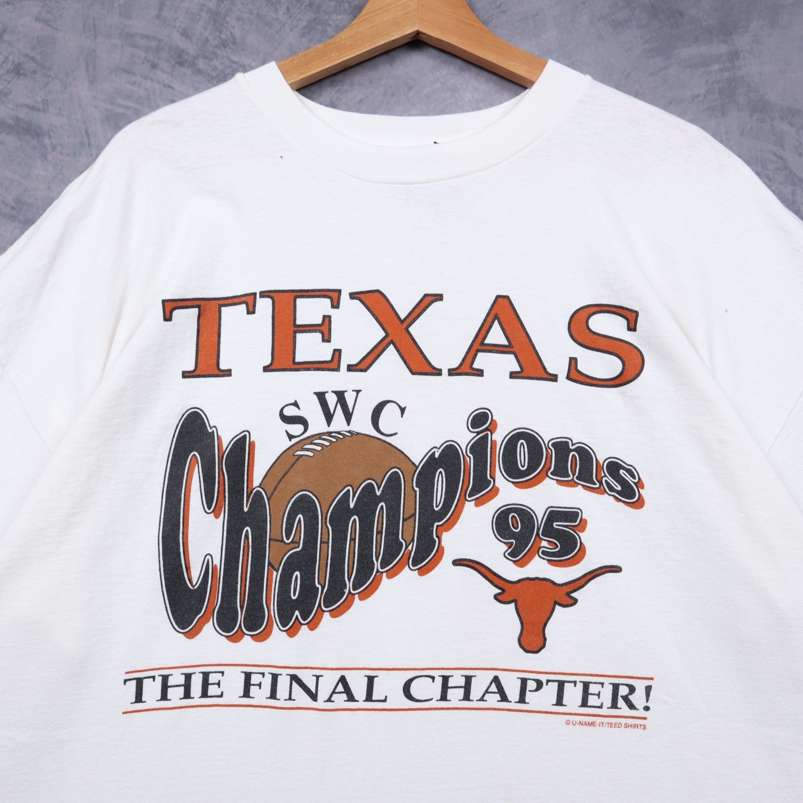 1995 White Texas Longhorns SWC Champions Shirt 5806