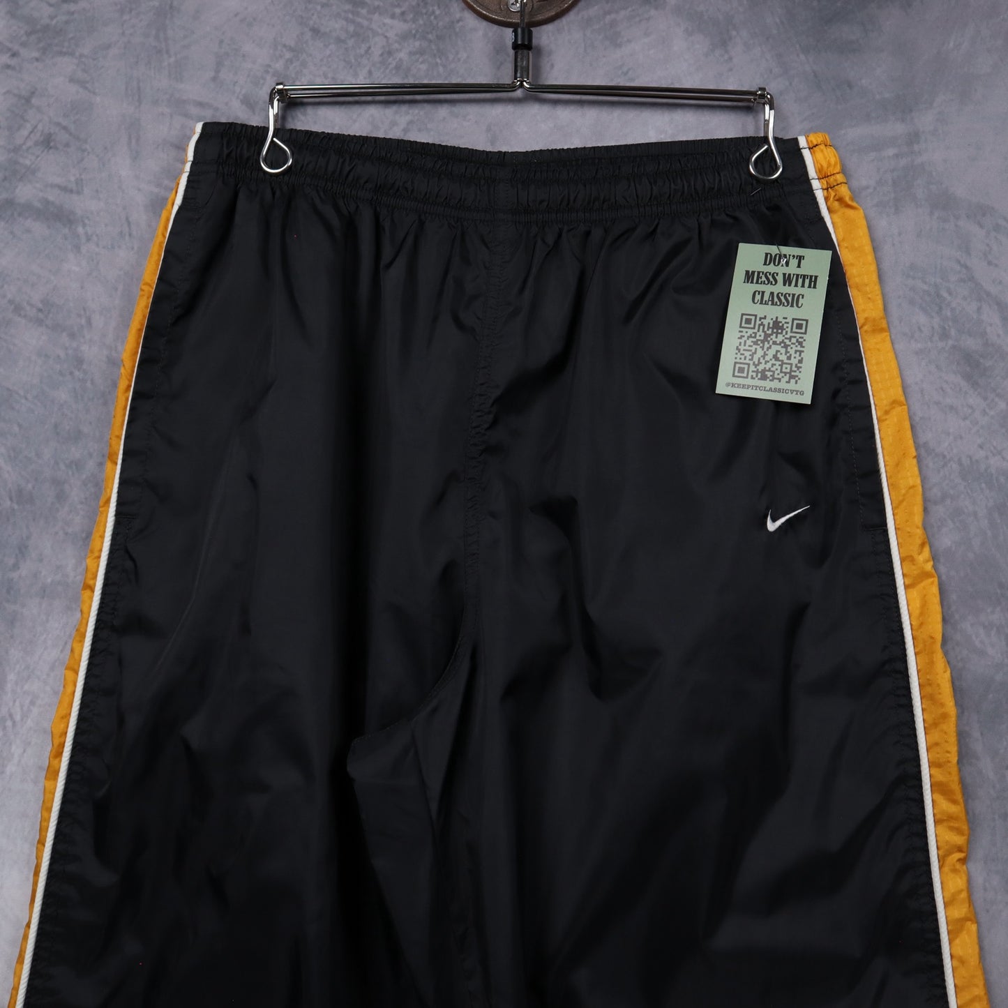 90s Black Nike Side Stripe Track Pants 5277