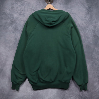 90s Green Jon Lauren Thermal Lined Zip Up Hoodie 5110