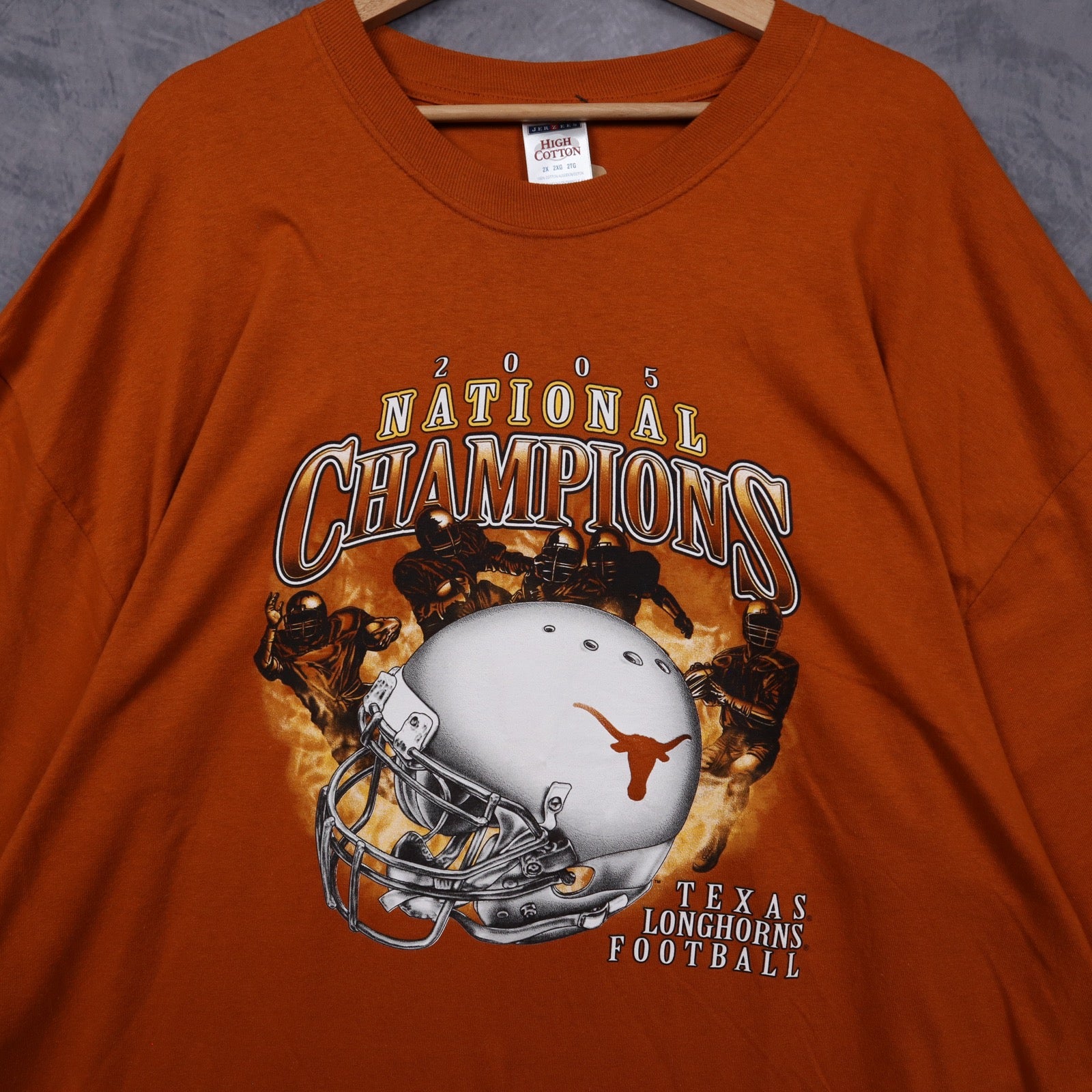 2005 Orange Texas Longhorns National Champions Long Sleeve Shirt 5840
