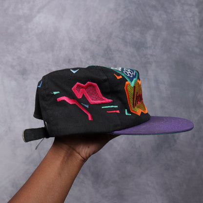 1996 Black Iron Kids Bread USA Olympics Snapback Hat 5616