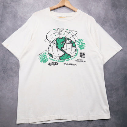 1994 White Wham-O World's Biggest Disc Golf Weekend Shirt 4655