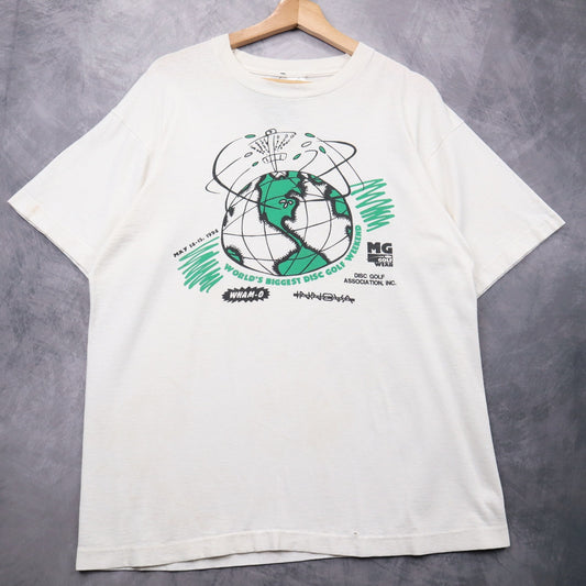 1994 White Wham-O World's Biggest Disc Golf Weekend Shirt 4655