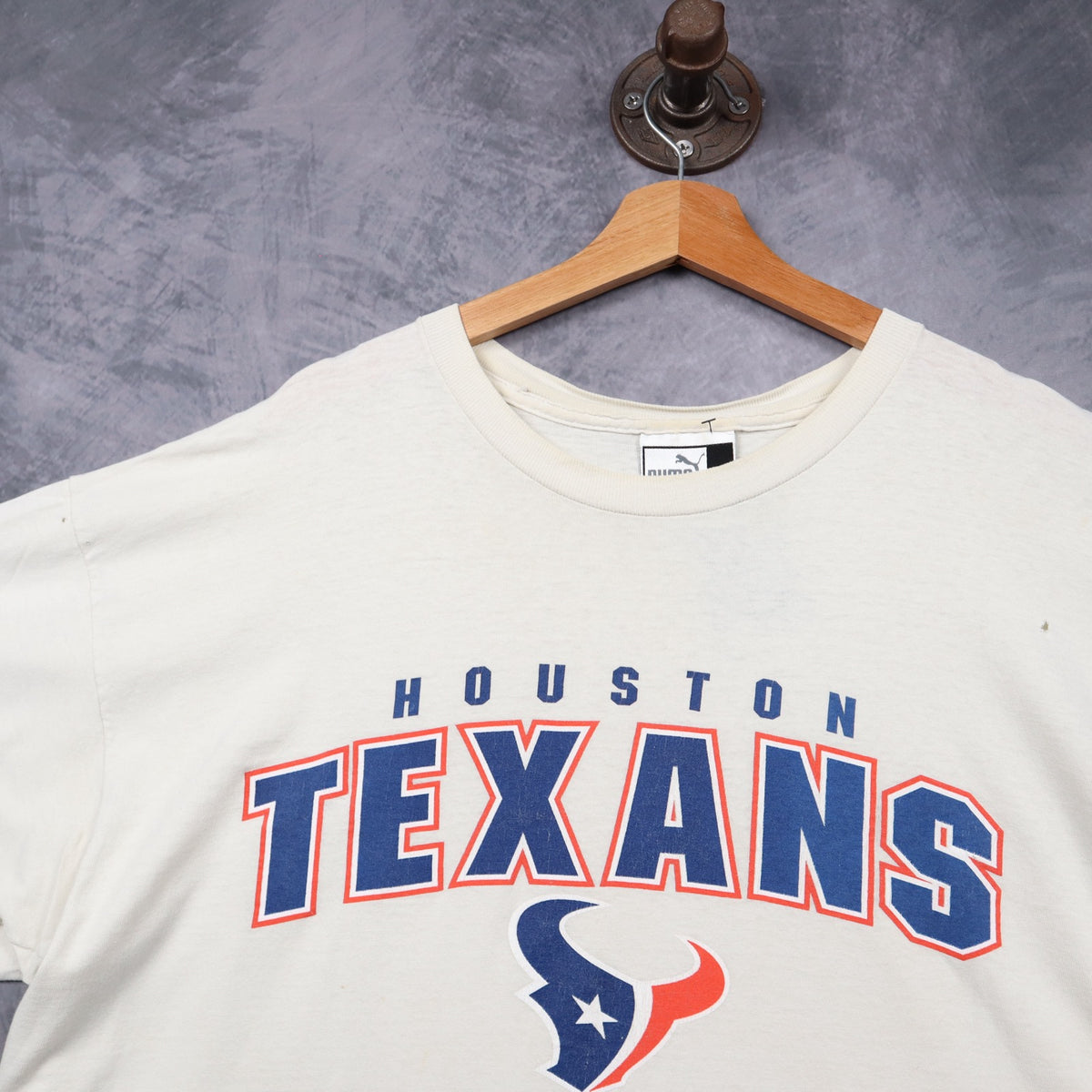 Early 00s White Houston Texans Football Puma Shirt 6700