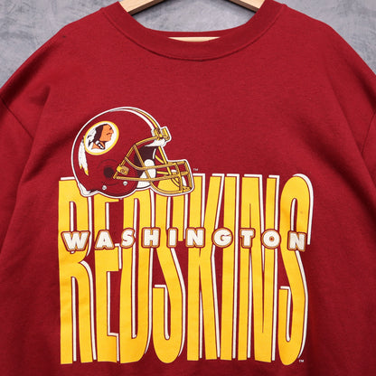 90s Red Washington Redskins Crewneck Sweatshirt 6421