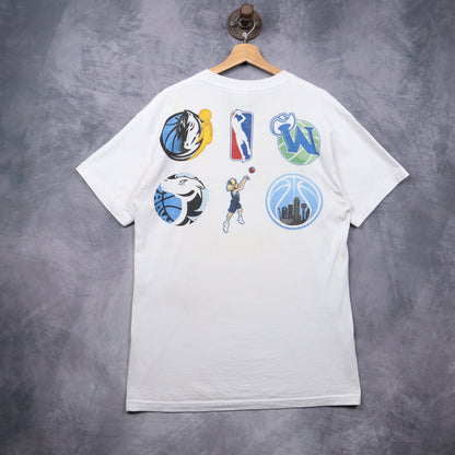 Early 2000s White Dirk Nowitzki Dallas Mavericks Shirt 5602