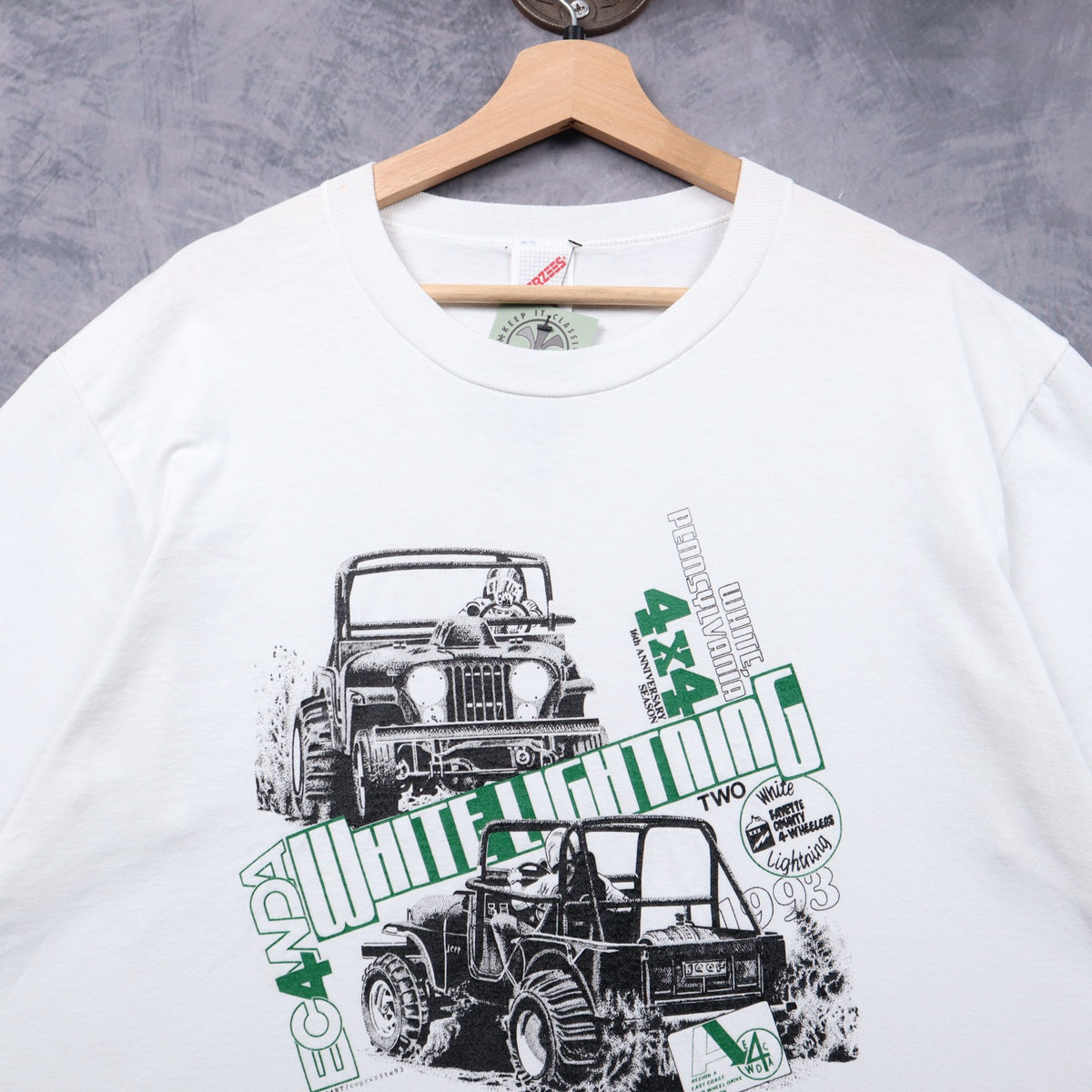 1993 White White Lightning 4x4 Pennsylvania Shirt 7254