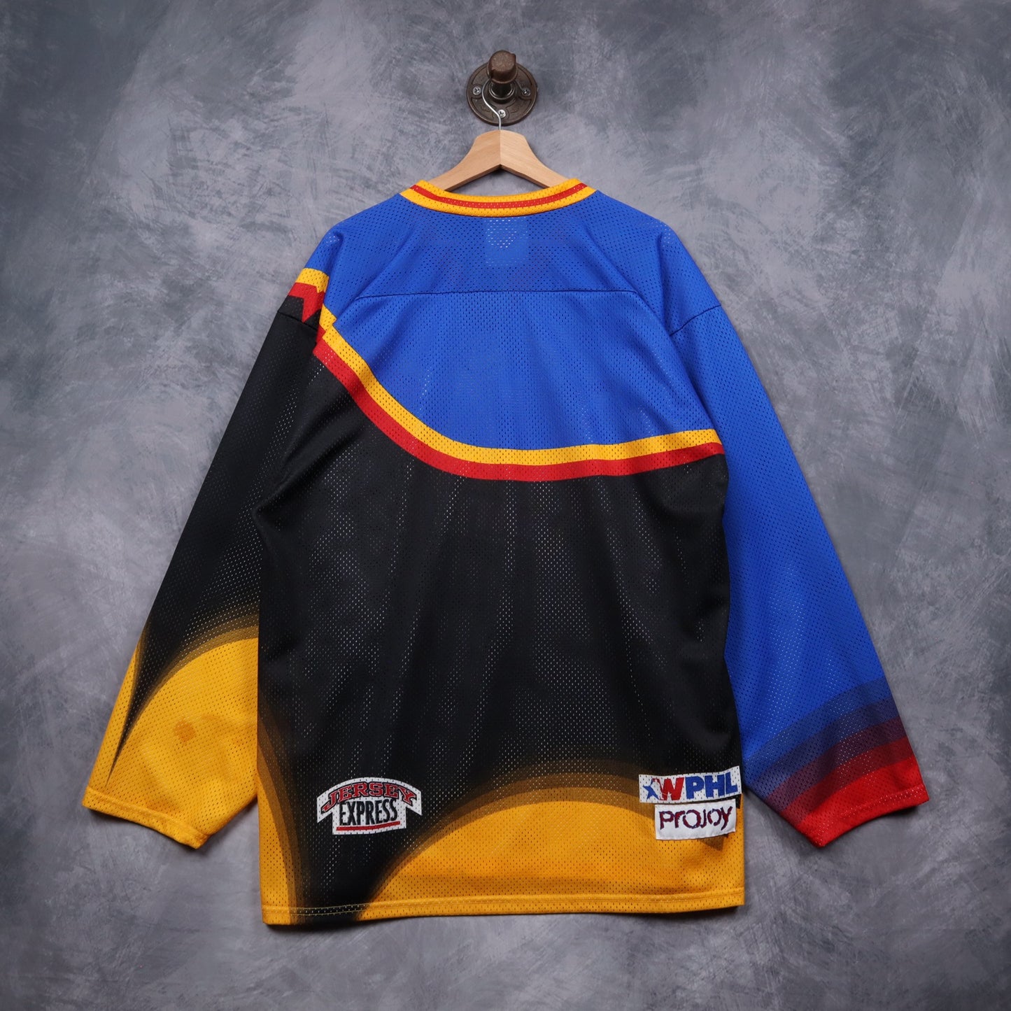 90s Black Austin Ice Bats WPHL Hockey Jersey 5146