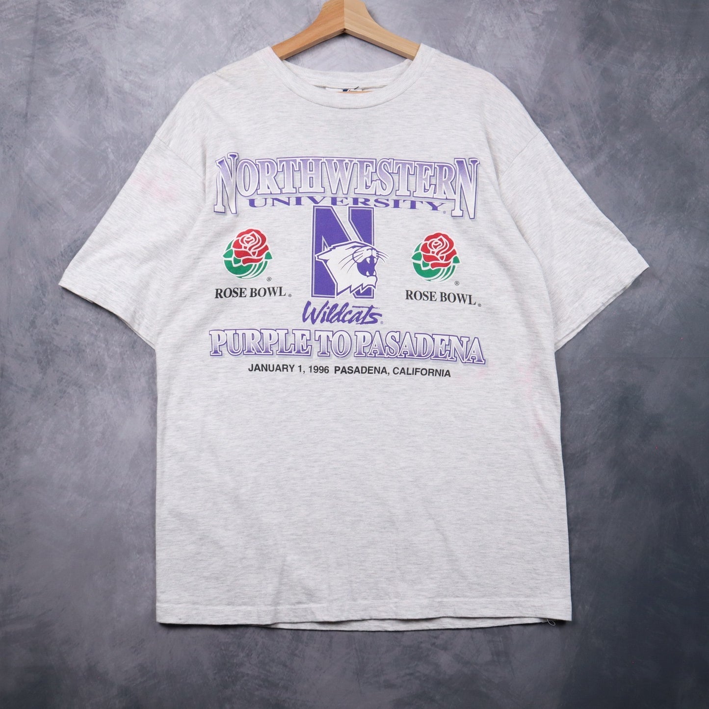 1996 Grey Northwestern Rose Bowl Shirt 4687