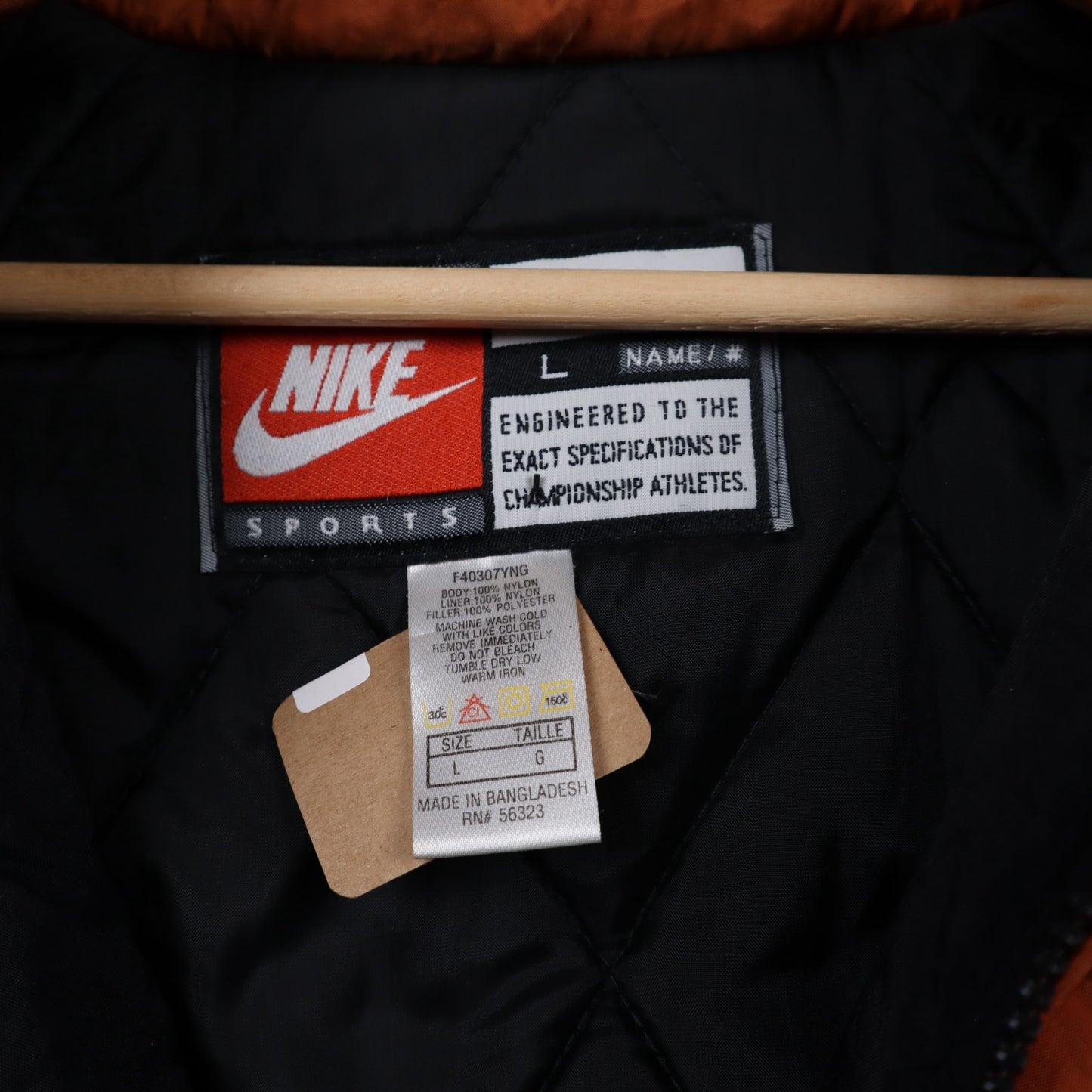 90s Burnt Orange Nike Texas Longhorns Jacket 5926