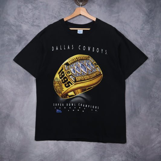 1996 Black Dallas Cowboys Super Bowl Champions Shirt 6741