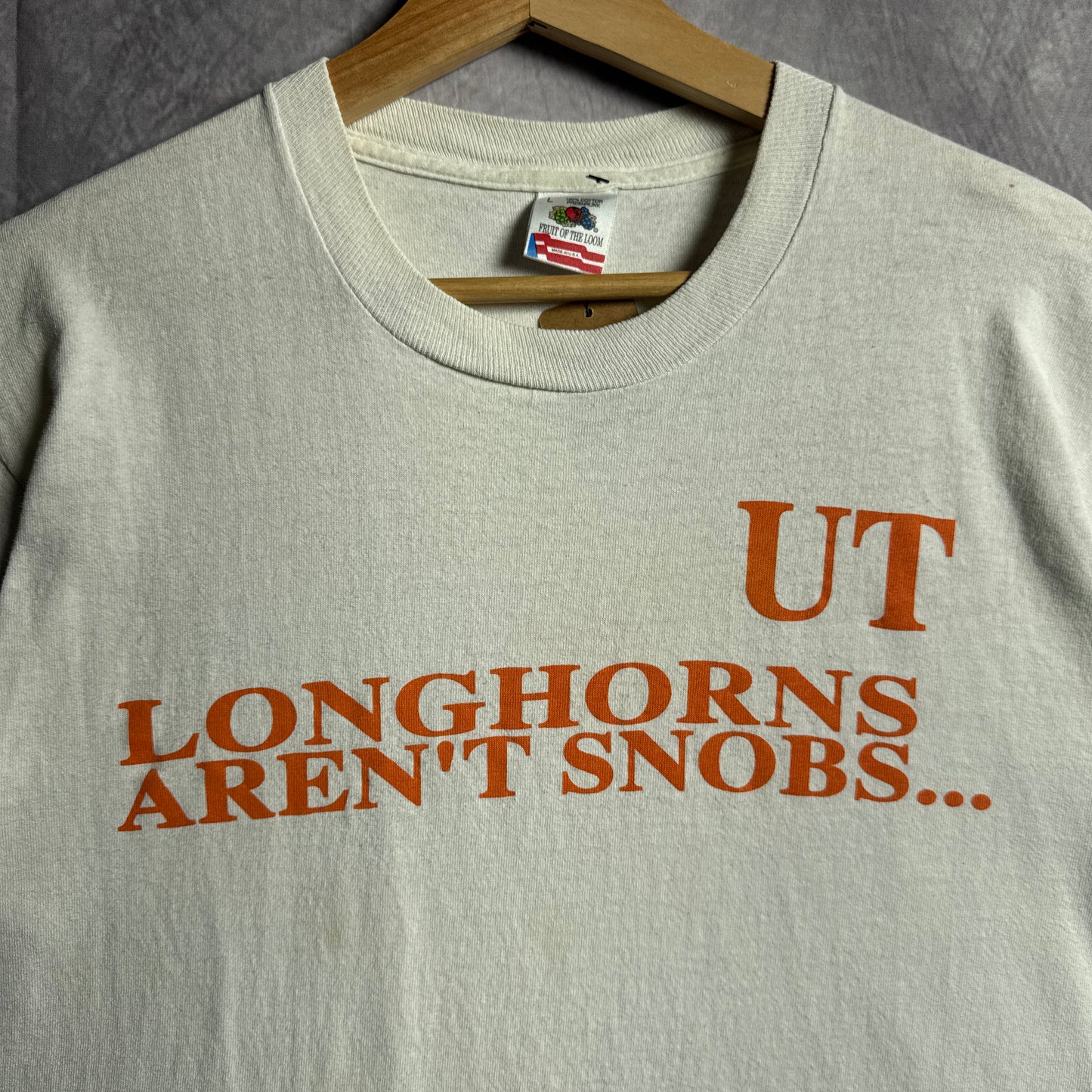 90s White Texas Longhorns Just Better Than Everyone Else Shirt 4509