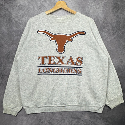 90s Grey Texas Longhorns Crewneck Sweatshirt 4364