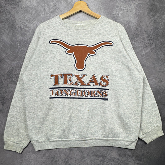 90s Grey Texas Longhorns Crewneck Sweatshirt 4364