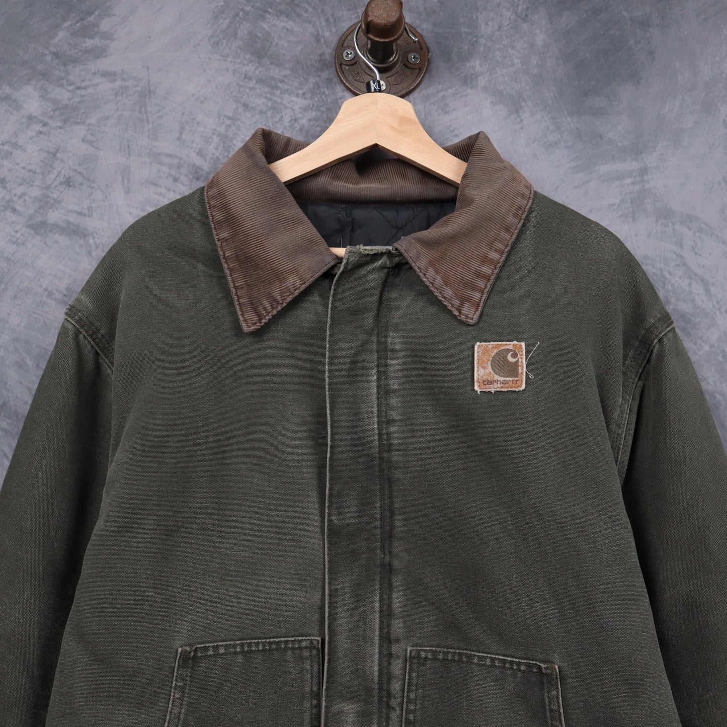 90s Moss Green Carhartt Cropped Arctic Jacket 4794