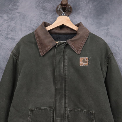 90s Moss Green Carhartt Cropped Arctic Jacket 4794