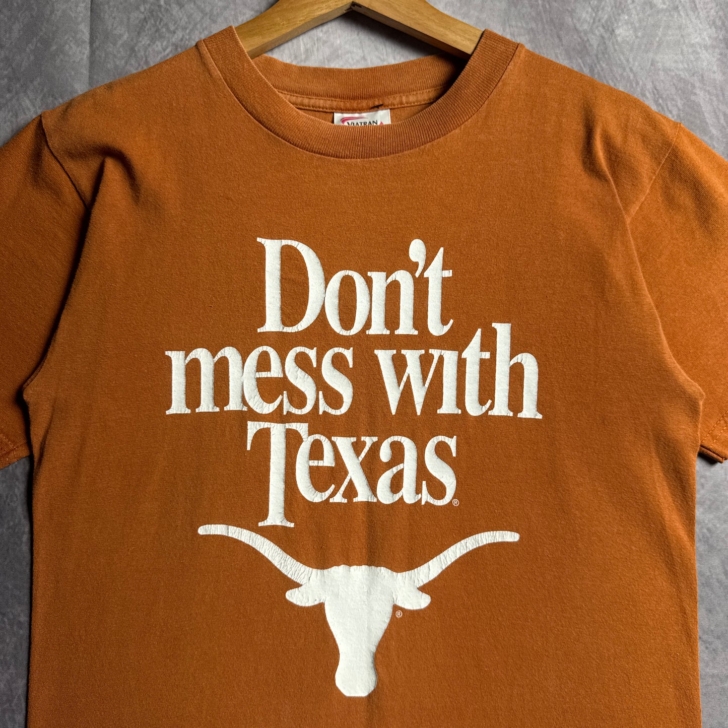 90s Orange Texas Longhorns Don’t Mess With Texas Shirt 4519
