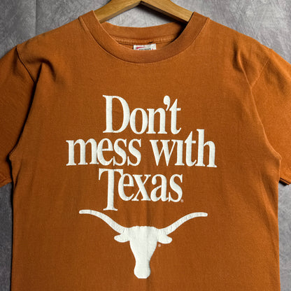 90s Orange Texas Longhorns Don’t Mess With Texas Shirt 4519